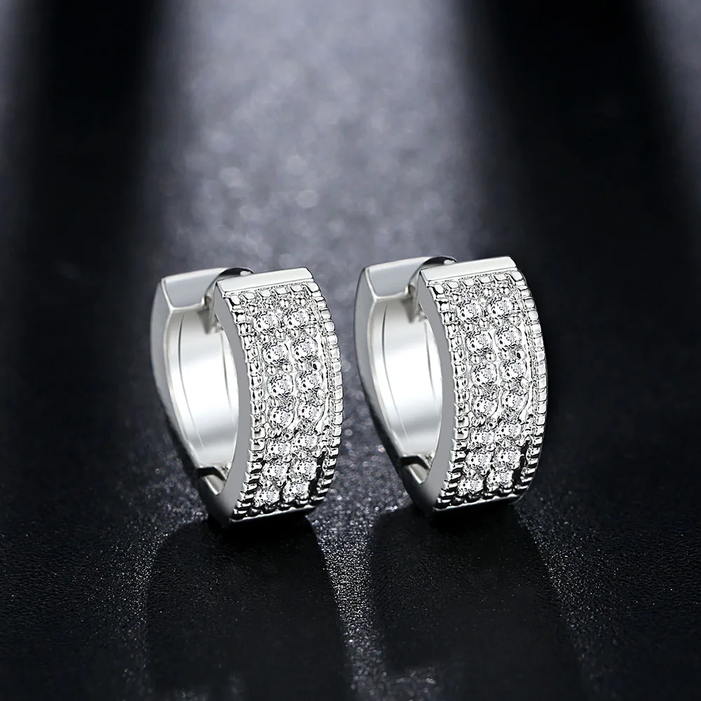 High quality Silver Earrings for women silver color double row 925 Fashion Silver Plated earrings TNBWNSWW
High quality Silver Earrings for women silver color double row 925 Fashion Silver Plated earrings TNBWNSWW