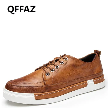 QFFAZ Autumn New Casual Shoes Men Leather Lace-Up Handmade Vintage Men Shoes Simple Stylish Oxford Shoes For Men Big Size 38-48
QFFAZ Autumn New Casual Shoes Men Leather Lace-Up Handmade Vintage Men Shoes Simple Stylish Oxford Shoes For Men Big Size 38-48