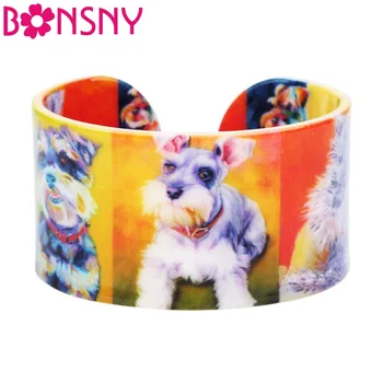 Bonsny Plastic Animal Schnauzer Dog Bangles Bracelets Indian Fashion Craft Jewelry For Women Girl Ladies Wholesale Accessories 
Bonsny Plastic Animal Schnauzer Dog Bangles Bracelets Indian Fashion Craft Jewelry For Women Girl Ladies Wholesale Accessories