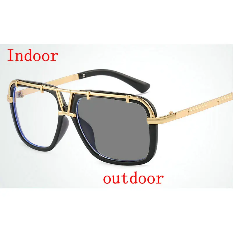 Прогрессивные многофокальные очки солнцезащитные с переходом фотохромные для