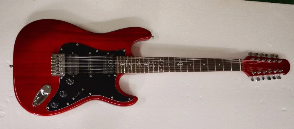 Shelly new store factory custom red 12 string ST 3 black pickups string through 1V2T electric guitar musical instruments shop
Shelly new store factory custom red 12 string ST 3 black pickups string through 1V2T electric guitar musical instruments shop