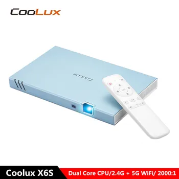COOLUX X6S Mini Smart Android Projector 1080P Wireless Bluetooth Wifi 4K 300 ANSI lumens DLP Mobile Cinema Portable Projector
COOLUX X6S Mini Smart Android Projector 1080P Wireless Bluetooth Wifi 4K 300 ANSI lumens DLP Mobile Cinema Portable Projector