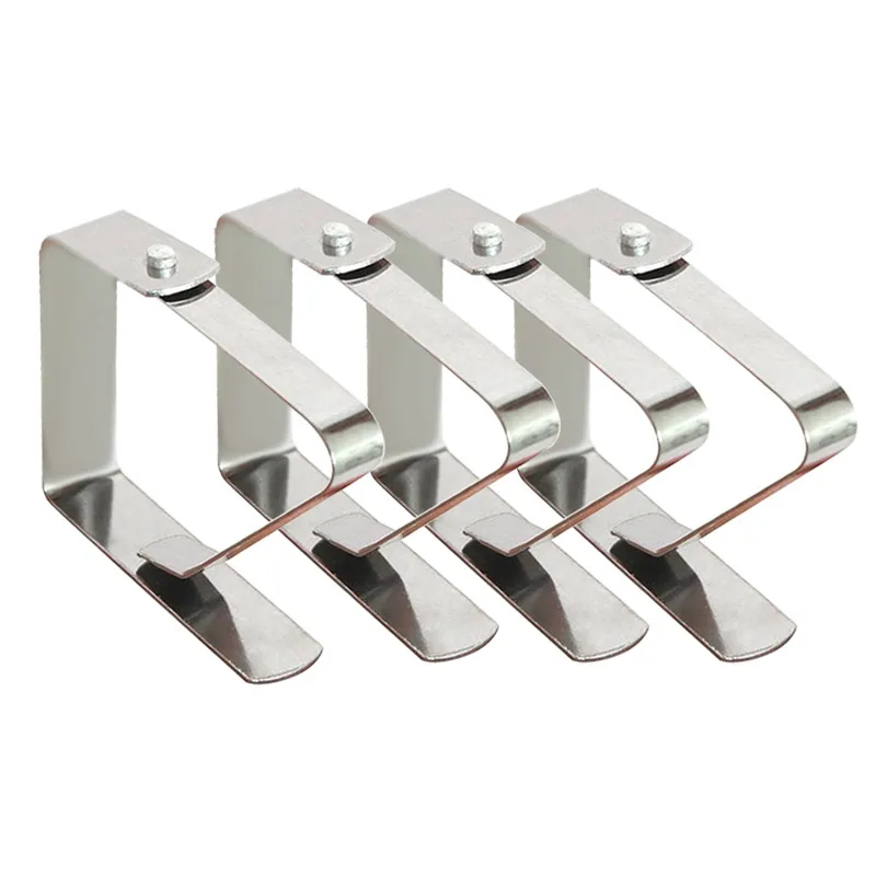 4Pcs/Set Stainless Steel Tablecloth Clip Practical Table Cover Holder For Home Wedding Party Picnic Clamp Tool DTT88
4Pcs/Set Stainless Steel Tablecloth Clip Practical Table Cover Holder For Home Wedding Party Picnic Clamp Tool DTT88
