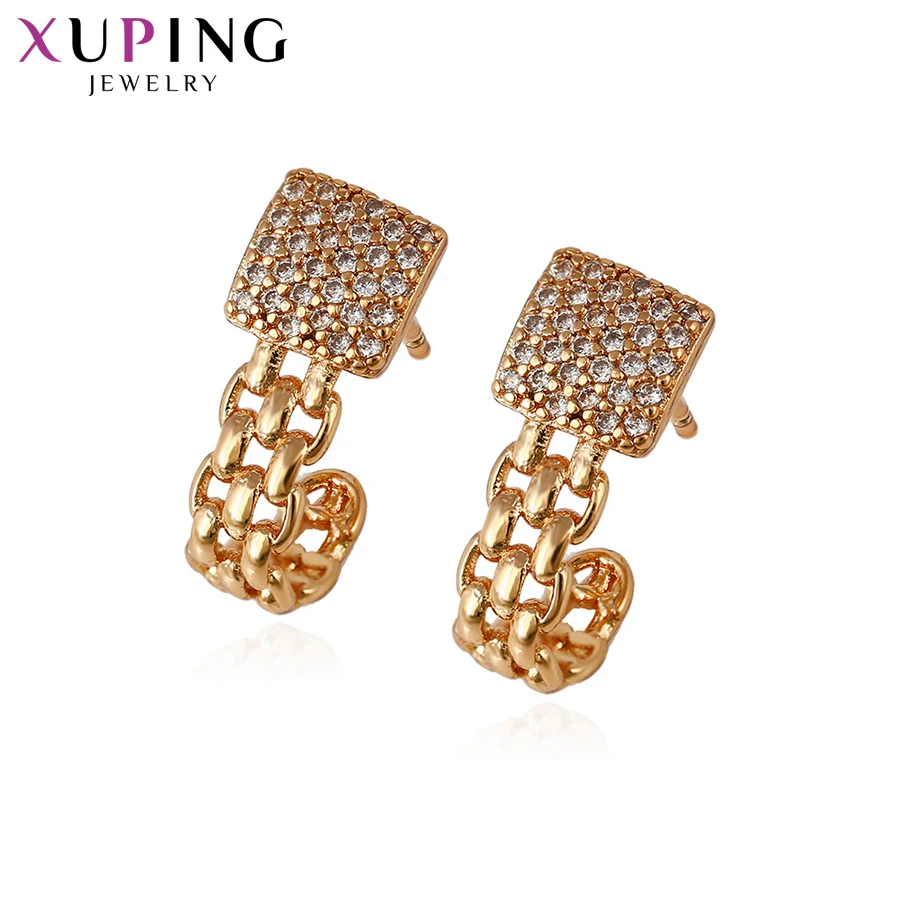 Xuping Jewelry Luxury Square Chains Shape Earrings Gold Color Plated for Women Christmas Day Gifts S56.1-93174
Xuping Jewelry Luxury Square Chains Shape Earrings Gold Color Plated for Women Christmas Day Gifts S56.1-93174