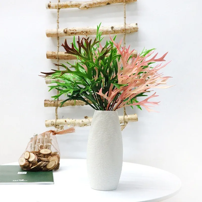 40cm Artificial Deer Horn Plants Plastic Greenery Wall Decoration Antler Leaf Grass Wedding Home Garden Decor Fake Plants
40cm Artificial Deer Horn Plants Plastic Greenery Wall Decoration Antler Leaf Grass Wedding Home Garden Decor Fake Plants