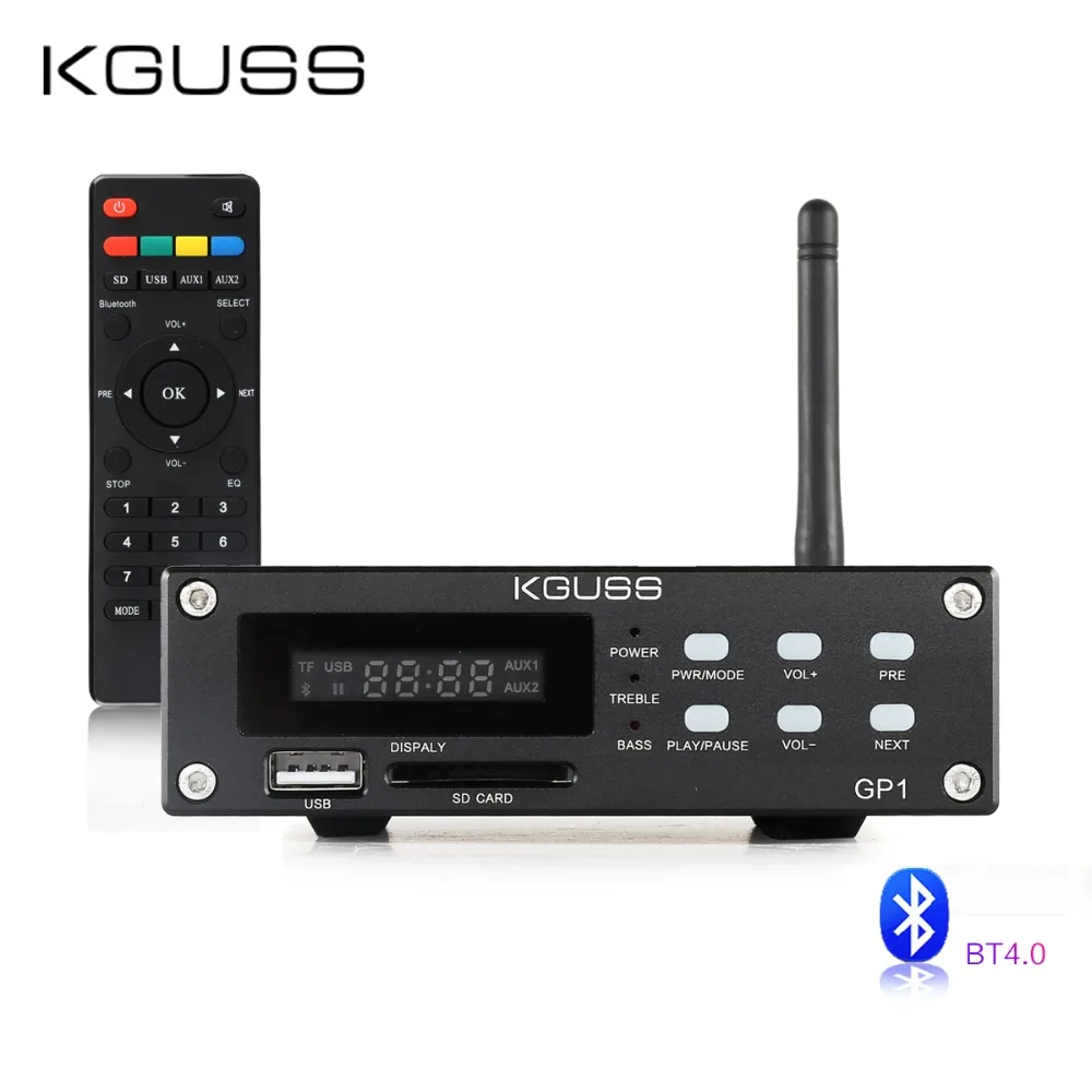 Новинка 2019 KGUSS GP 1 2 аудио HIFI Bluetooth цифровой усилитель|Усилители мощности| |