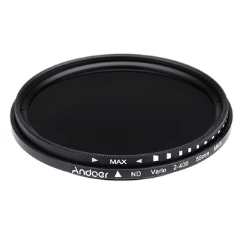 Andoer 55mm ND Fader Neutral Density Adjustable ND2 to ND400 Variable Filter for Canon Nikon DSLR Camera
Andoer 55mm ND Fader Neutral Density Adjustable ND2 to ND400 Variable Filter for Canon Nikon DSLR Camera