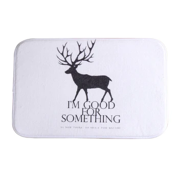 elk Style Water-absorb Floor Bath Mat Toilet Room Coral velvet Anti-slip 40*60cm Black + white
elk Style Water-absorb Floor Bath Mat Toilet Room Coral velvet Anti-slip 40*60cm Black + white