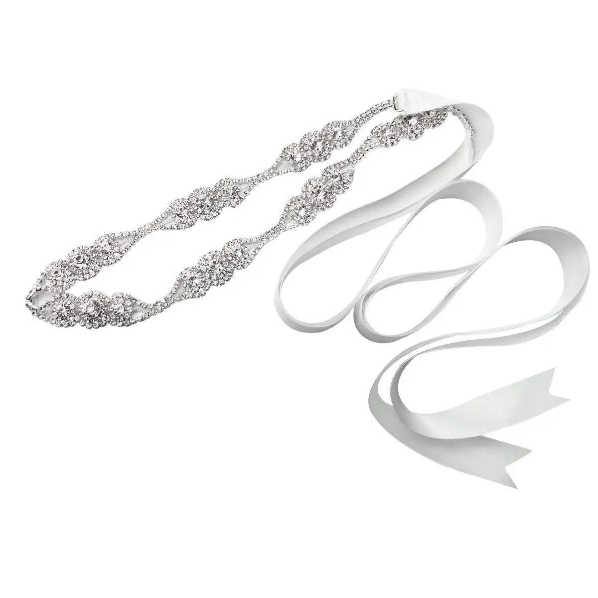 JLZXSY Handmade Thin Crystal Trim Bridal Sash Wedding Belt for Bride Bridesmaid Party Dress with Satin Ribbon
JLZXSY Handmade Thin Crystal Trim Bridal Sash Wedding Belt for Bride Bridesmaid Party Dress with Satin Ribbon