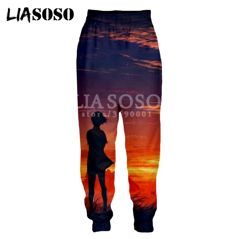 LIASOSO 2018 3d Print Unisex Men Women Sweatpants Anime Comic Girl Tree Dusk Sky Casual Harajuku Sweat Pants Joggers pants X0424
LIASOSO 2018 3d Print Unisex Men Women Sweatpants Anime Comic Girl Tree Dusk Sky Casual Harajuku Sweat Pants Joggers pants X0424