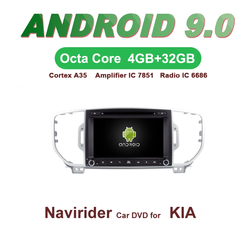 ELANMEY car gps navigation For KIA SPORTAGE 2016 2017 android 9.0 touch screen DVD Player multimedia radio bluetooth headunit
ELANMEY car gps navigation For KIA SPORTAGE 2016 2017 android 9.0 touch screen DVD Player multimedia radio bluetooth headunit