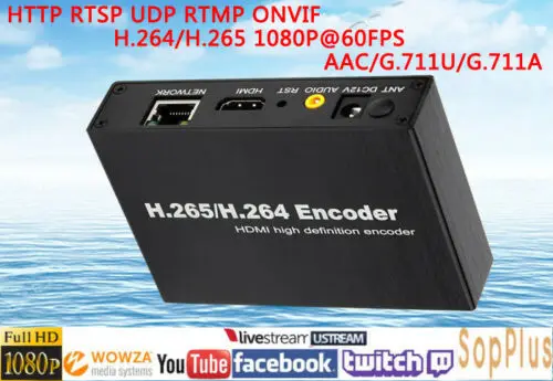 H.264/H.265 HDMI Video Encoder via HTTP RTSP UDP RTMP ONVIF to IPTV Stream Broad
H.264/H.265 HDMI Video Encoder via HTTP RTSP UDP RTMP ONVIF to IPTV Stream Broad