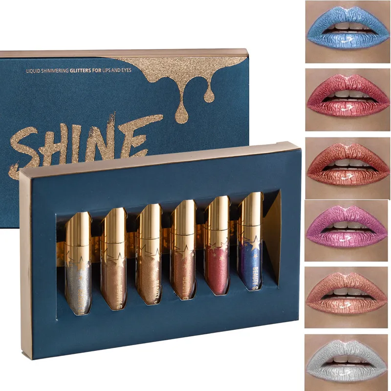Beauty Glazed 2019 New 6Pcs/Lot Shime Shine Metallic Liquid Lip Gloss Lime Lip Stick Lipgloss Lipstick Makeup Best Selling
Beauty Glazed 2019 New 6Pcs/Lot Shime Shine Metallic Liquid Lip Gloss Lime Lip Stick Lipgloss Lipstick Makeup Best Selling