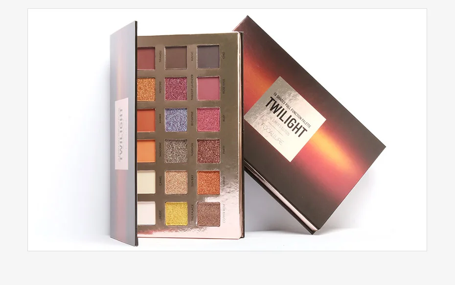 18Pcs Highly Pigmented Glitter Eye Shadow by FOCALLURE 