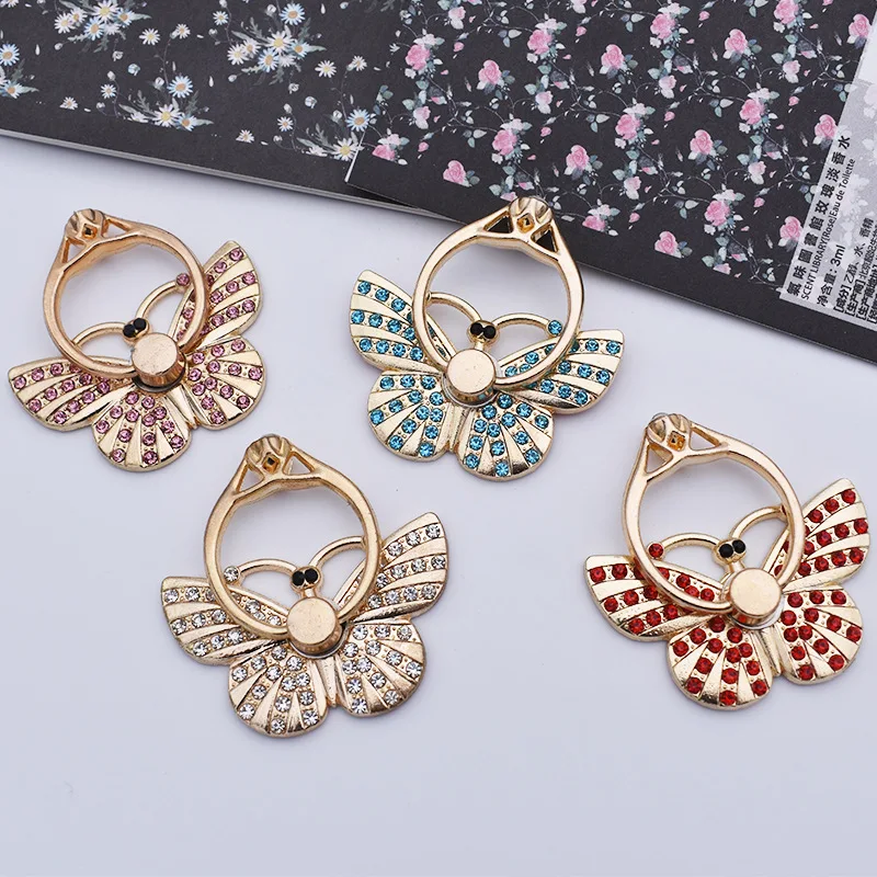 Butterfly Bracket Female Models Rhinestone Ring Buckle with Diamond Metal Ring Bracket Mobile Phone Holders
Butterfly Bracket Female Models Rhinestone Ring Buckle with Diamond Metal Ring Bracket Mobile Phone Holders