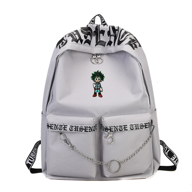 Women Men Backpack My Hero Academia Print School Bag Teenager Girls Ribbons mochila big capacity Backpack Mochila Sac A Dos
Women Men Backpack My Hero Academia Print School Bag Teenager Girls Ribbons mochila big capacity Backpack Mochila Sac A Dos
