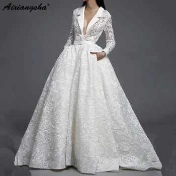 Muslim Night Dresses Ball Gown V Neck Long Sleeve Formal Islamic Dubai Saudi Arabic Long Elegant Evening Prom Dress
Muslim Night Dresses Ball Gown V Neck Long Sleeve Formal Islamic Dubai Saudi Arabic Long Elegant Evening Prom Dress