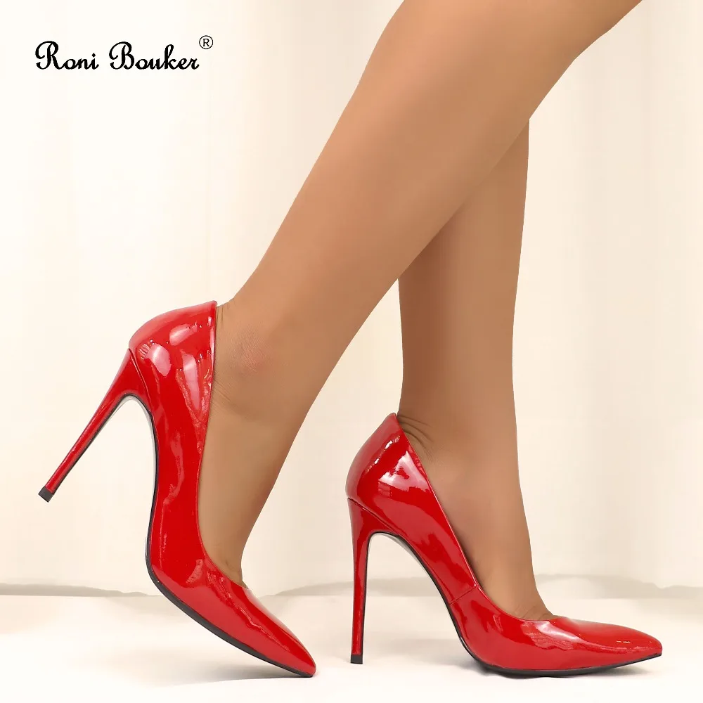 New Patent Leather Shallow Fashion Women's High Heels Shoes Black Red Color Pointed Toe Woman Pumps Show Thin Female Office Shoe
New Patent Leather Shallow Fashion Women's High Heels Shoes Black Red Color Pointed Toe Woman Pumps Show Thin Female Office Shoe