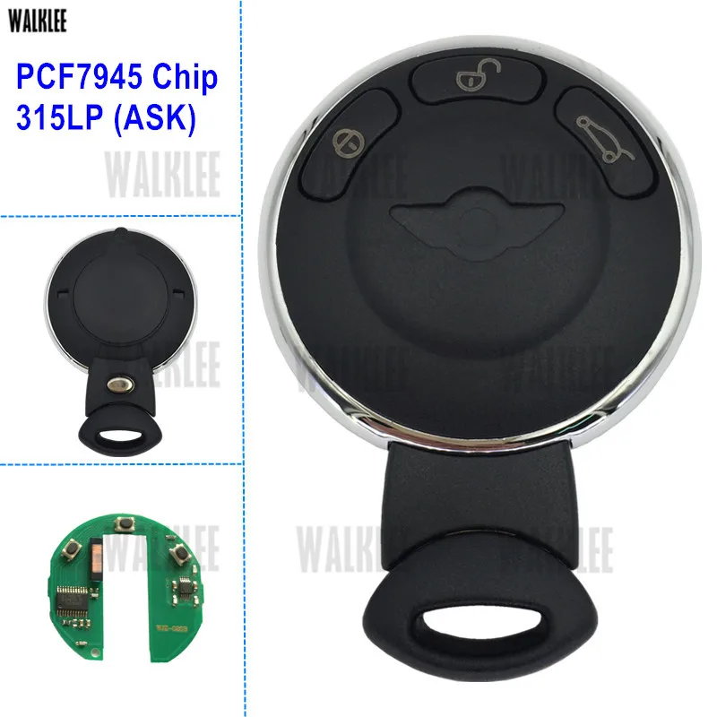 WALKLEE 315LP Smart Remote Key Fit for BMW MINI COUNTRYMAN CABRIO COOPER S ONE D CLUBMAN Vehicle Keyless Entry Transmitter
WALKLEE 315LP Smart Remote Key Fit for BMW MINI COUNTRYMAN CABRIO COOPER S ONE D CLUBMAN Vehicle Keyless Entry Transmitter