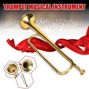 10.5cm Diameter Gold Iron Trumpet Bugle Musical Brass Instrument School Drummers Student Kids Military Brass Instruments Hot
10.5cm Diameter Gold Iron Trumpet Bugle Musical Brass Instrument School Drummers Student Kids Military Brass Instruments Hot