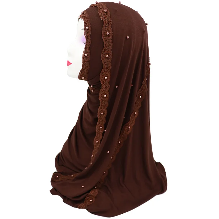 (12 pieces/lot) New design lace pearls jersey cotton Muslim hijab scarf islamic wrap scarves headscarf YM027
(12 pieces/lot) New design lace pearls jersey cotton Muslim hijab scarf islamic wrap scarves headscarf YM027