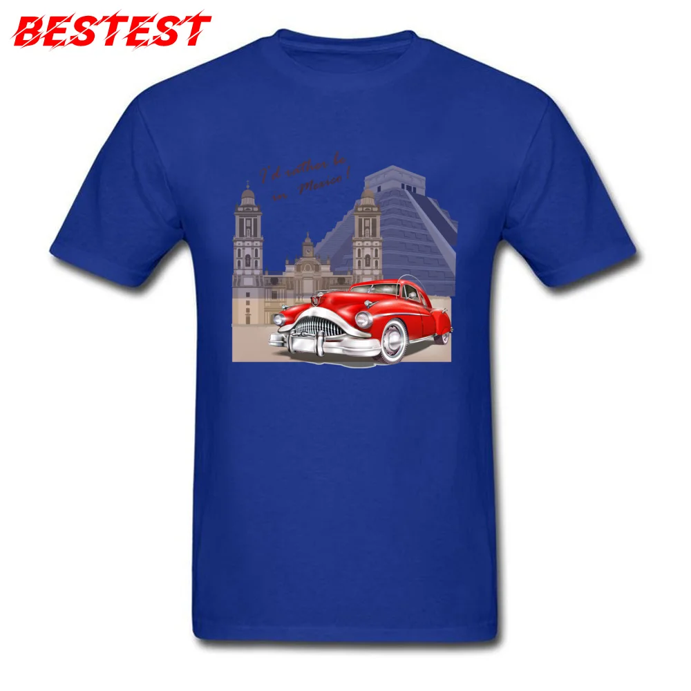 825yy18 Classic Top T-shirts for Men Pure Cotton NEW YEAR DAY Tees Normal Top T-shirts Short Sleeve Prevailing Round Neck 825yy18 blue