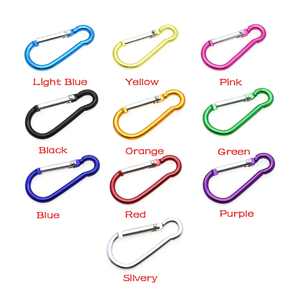 10pcs Aluminum Carabiner Snap Hook Keychain For Paracord Outdoor Activities Hiking Camping 10 Colors
10pcs Aluminum Carabiner Snap Hook Keychain For Paracord Outdoor Activities Hiking Camping 10 Colors