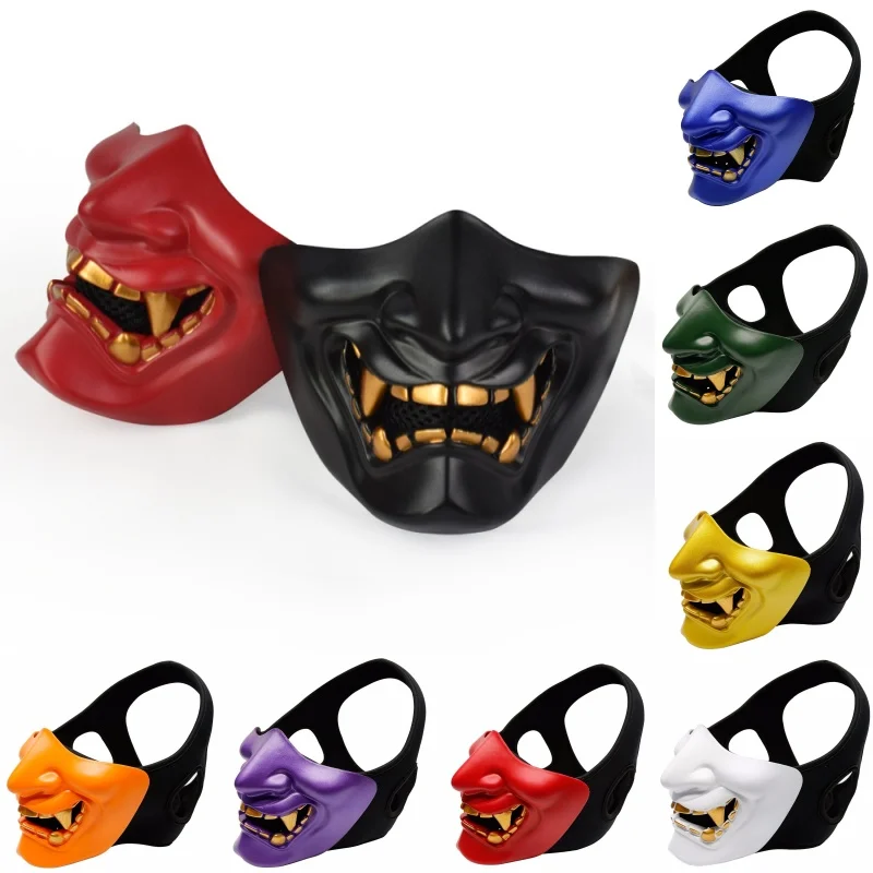 Airsoft Paintball Military Tactical Prajna Half Face Mask Samurai Hannya Horror Skull Halloween Hunting Protective Half Masks
Airsoft Paintball Military Tactical Prajna Half Face Mask Samurai Hannya Horror Skull Halloween Hunting Protective Half Masks