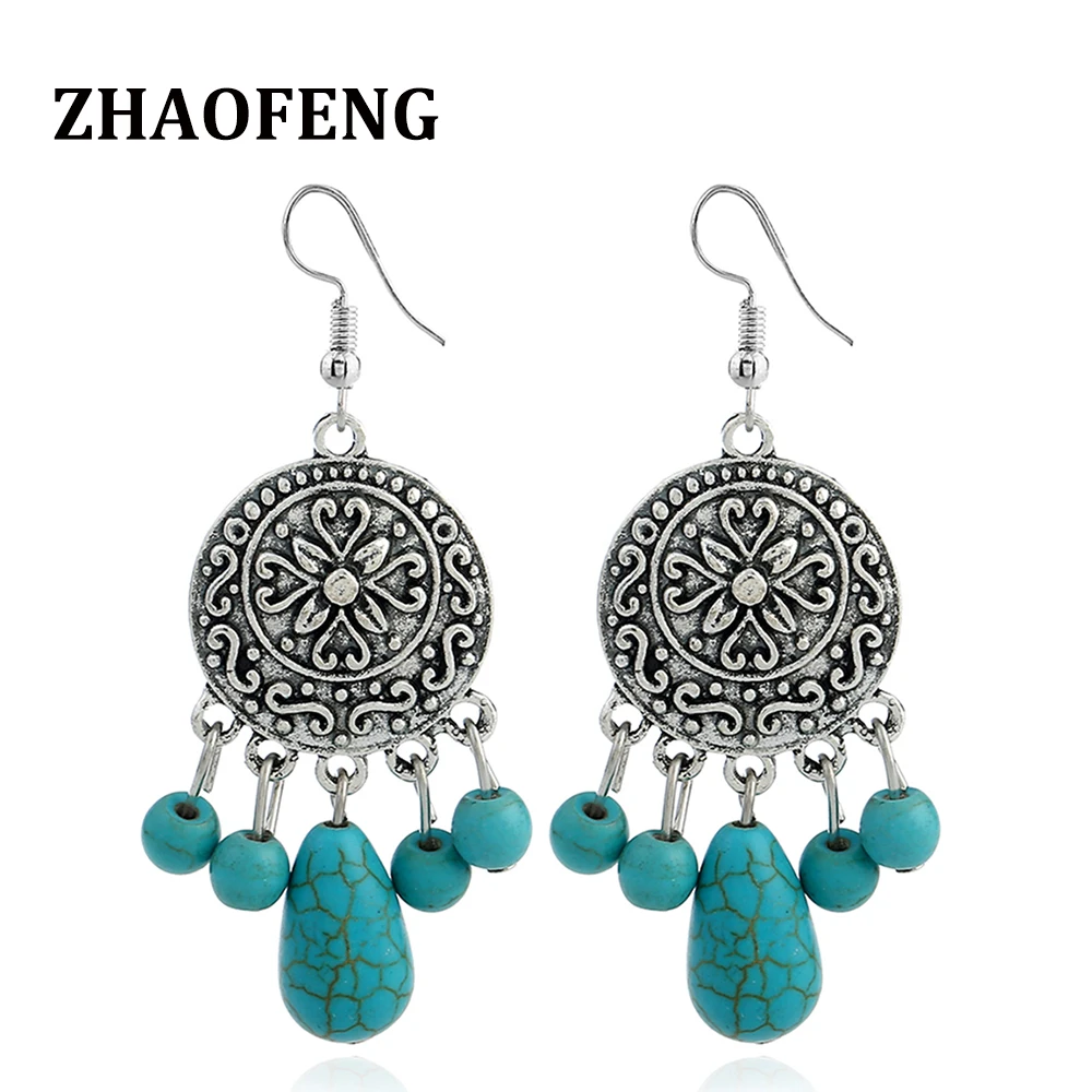 ZHAOFENG earrings for women vintage boho ethnic round dangle aretes pendientes oorbellen brincos earring
ZHAOFENG earrings for women vintage boho ethnic round dangle aretes pendientes oorbellen brincos earring