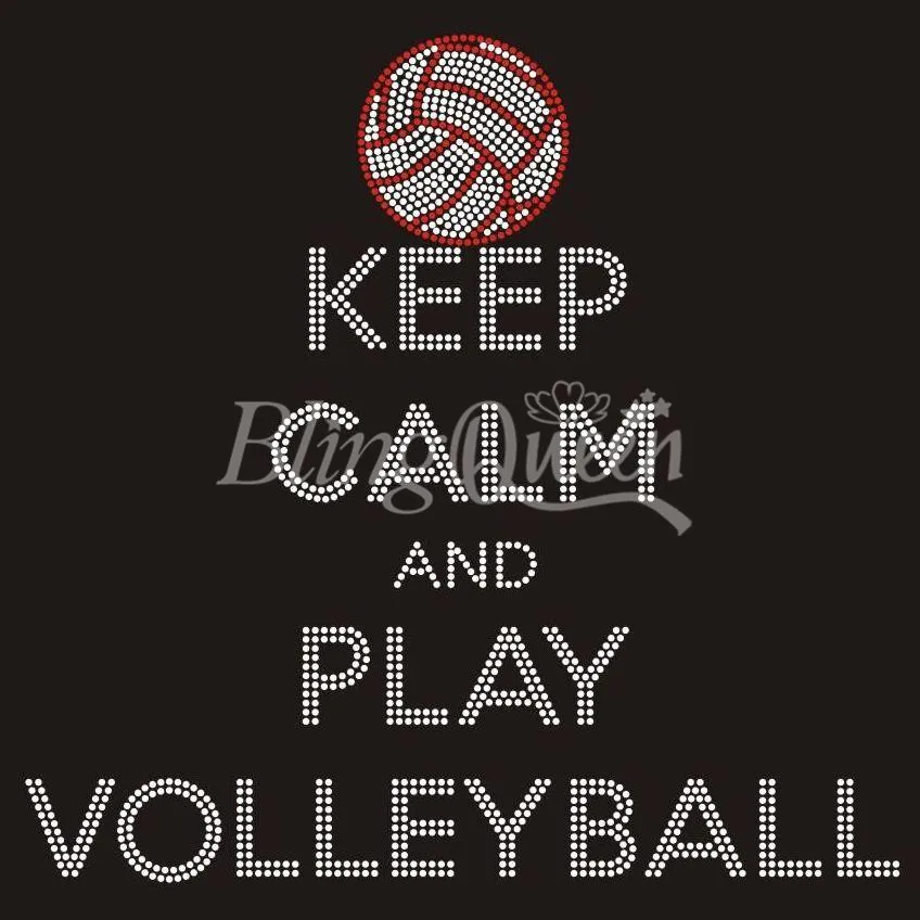 BlingQueen 25PCS/LOT Korean Rhinestone Transfers Keep Calm and Play Volleyball Design
BlingQueen 25PCS/LOT Korean Rhinestone Transfers Keep Calm and Play Volleyball Design