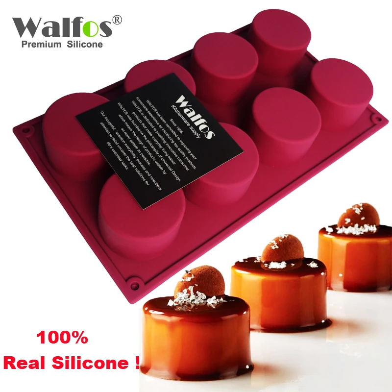 WALFOS 1 Pc 8 Holes Round Shape Silicone Cake Mold 3D Handmade Cupcake Jelly Pudding Cookie Mini Muffin Soap Mold Baking Tools
WALFOS 1 Pc 8 Holes Round Shape Silicone Cake Mold 3D Handmade Cupcake Jelly Pudding Cookie Mini Muffin Soap Mold Baking Tools
