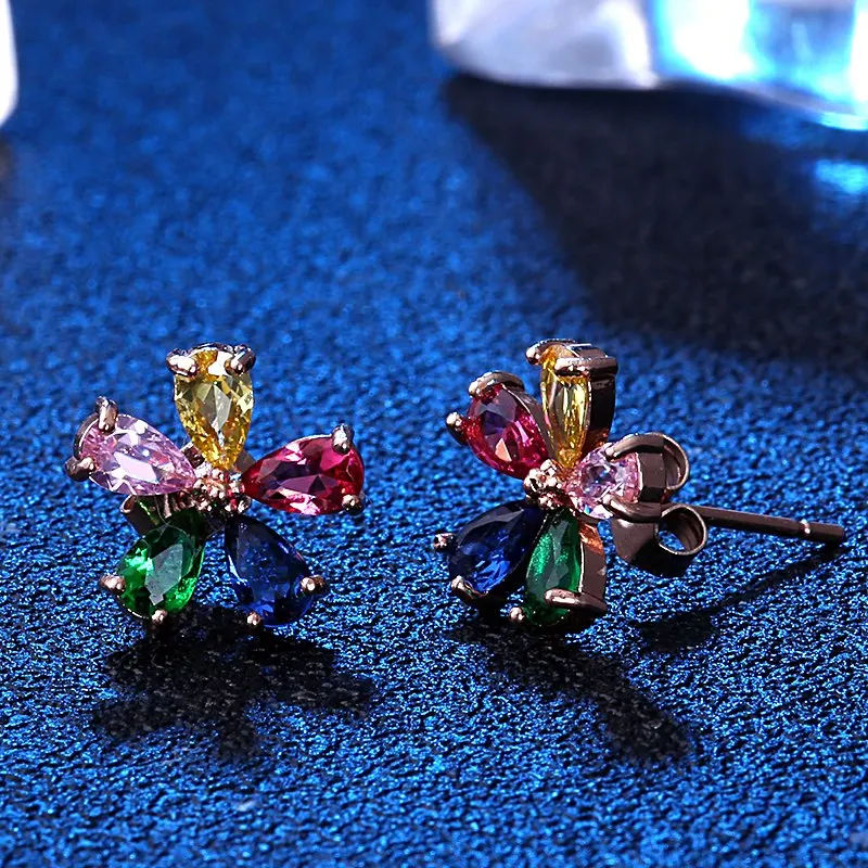 Beautiful Sunny Flower AAA Crystal Cubic Zirconia Real 100% 925 Sterling Silver Stud Earrings HERE0056
Beautiful Sunny Flower AAA Crystal Cubic Zirconia Real 100% 925 Sterling Silver Stud Earrings HERE0056