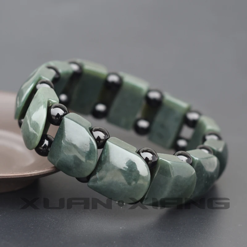 Drop Shipping 2019 Men Bracelets Bangles Natural Green Hetian Jades Fish Scale Bracelets Hand String Gift for Men Fine Jewelry
Drop Shipping 2019 Men Bracelets Bangles Natural Green Hetian Jades Fish Scale Bracelets Hand String Gift for Men Fine Jewelry