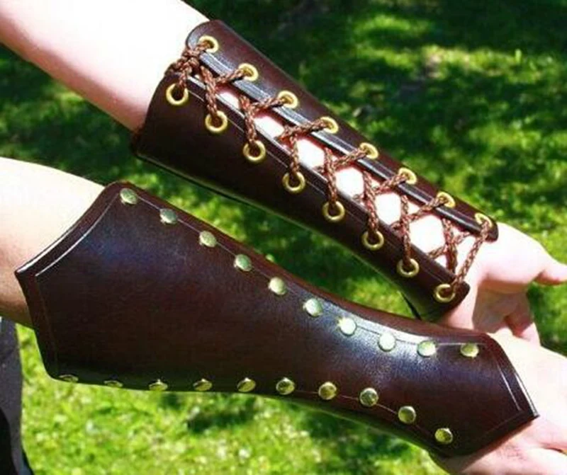 Adult Medieval Warrior Knights Armband Wrist Bandage Armor Bracer Rivet Steampunk Archer Gauntlet Costume For Men Women
Adult Medieval Warrior Knights Armband Wrist Bandage Armor Bracer Rivet Steampunk Archer Gauntlet Costume For Men Women