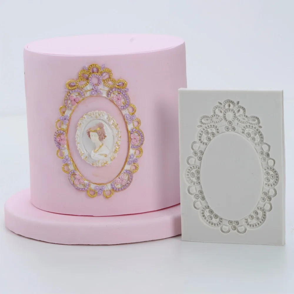 DIY Silicone Vintage Mirror Frame Cake Fondant Mold Birthday Wedding Cake Decorating Mold Bakeware Kitchen Baking Tools FM1475
DIY Silicone Vintage Mirror Frame Cake Fondant Mold Birthday Wedding Cake Decorating Mold Bakeware Kitchen Baking Tools FM1475