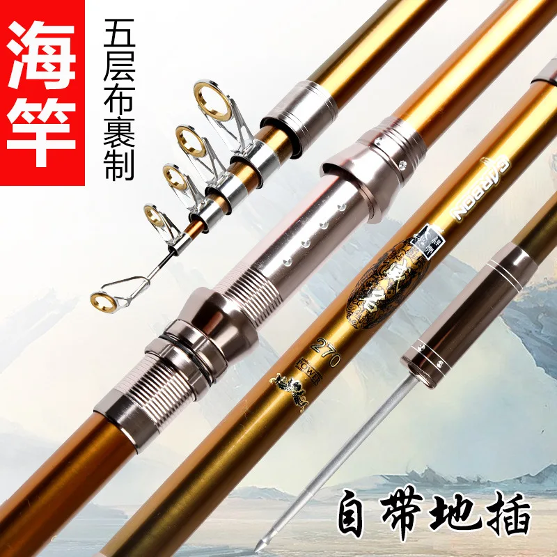Telescopic Road Squid Sea Bream Fishing Rod Throwing Carbon Fish with ground pole holder itself
Telescopic Road Squid Sea Bream Fishing Rod Throwing Carbon Fish with ground pole holder itself