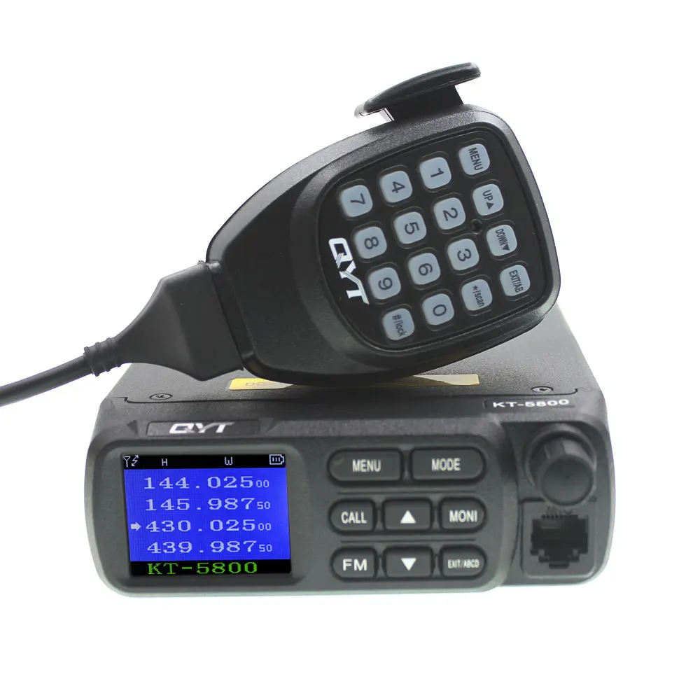 12V/24V QYT KT-5800 Dual Band Quad-Standby VHF UHF 25W Mini Car Ham Radio Transceiver Mobile Truck KT5800 Vehicle Radio
12V/24V QYT KT-5800 Dual Band Quad-Standby VHF UHF 25W Mini Car Ham Radio Transceiver Mobile Truck KT5800 Vehicle Radio