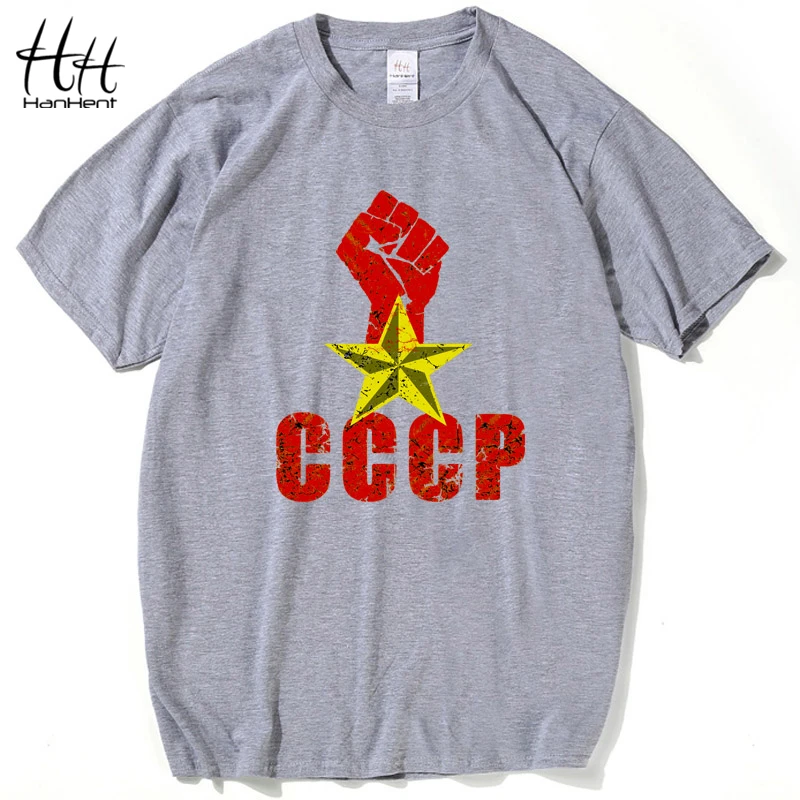 HanHent CCCP Russian T Shirt USSR Soviet Union KGB Moscow Cold War high quality casual tee Summer Men T-shirts Military TA0673
HanHent CCCP Russian T Shirt USSR Soviet Union KGB Moscow Cold War high quality casual tee Summer Men T-shirts Military TA0673