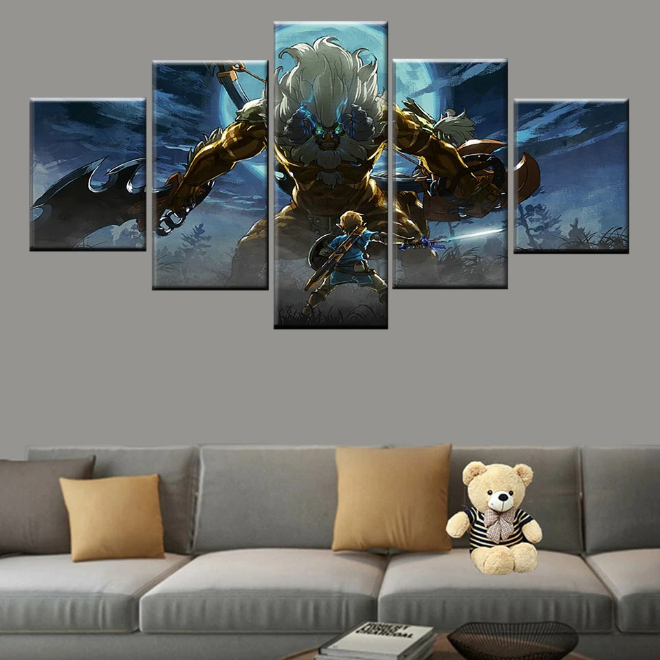 HD Print Poster 5 Pieces Game Zelda Legend Modular Picture Modern Wall Artist Residence Decorative Canvas Painting Frame
HD Print Poster 5 Pieces Game Zelda Legend Modular Picture Modern Wall Artist Residence Decorative Canvas Painting Frame