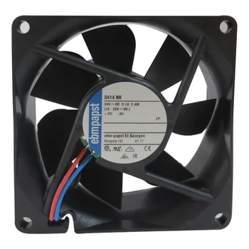 Ebmpapst 8414NH cooling fan, size 80 x 80 x 25mm 24 V DC, air flow 79m3/h, 3600rpm
Ebmpapst 8414NH cooling fan, size 80 x 80 x 25mm 24 V DC, air flow 79m3/h, 3600rpm