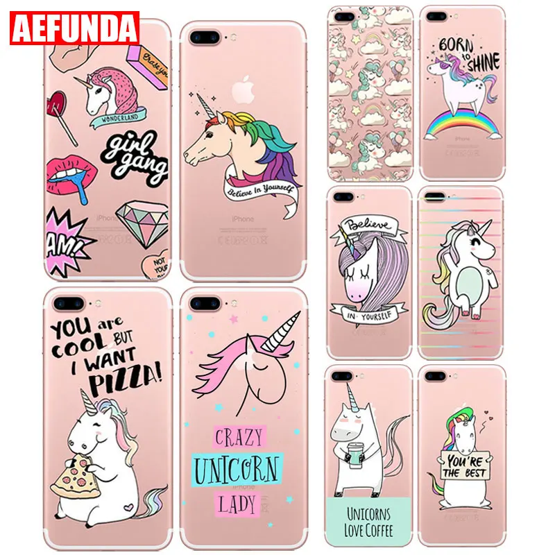 Cartoon Rainbow Unicorn Horse Soft TPU Phone Case For iPhone X 10 7 8 6S 6 S Plus 5 5S SE Cute Silicone Clear Protective Cover
Cartoon Rainbow Unicorn Horse Soft TPU Phone Case For iPhone X 10 7 8 6S 6 S Plus 5 5S SE Cute Silicone Clear Protective Cover