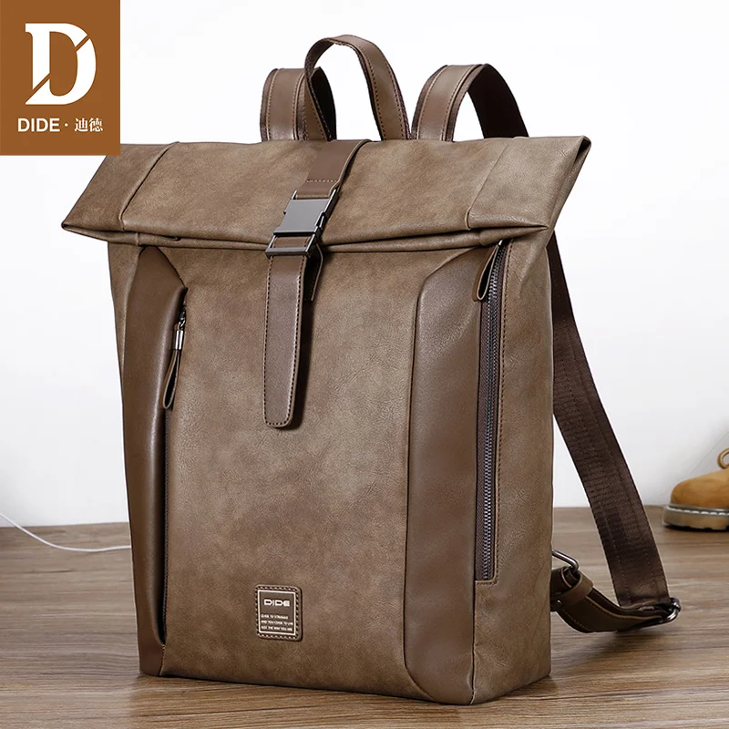 DIDE 2019 New Flip Cover Anti-theft Backpack Travel Waterproof Laptop Backpack PU Leather Casual Travel bag School Bag For Men
DIDE 2019 New Flip Cover Anti-theft Backpack Travel Waterproof Laptop Backpack PU Leather Casual Travel bag School Bag For Men