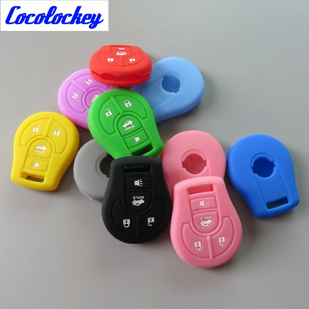 Cocolockey Silicone Car Key Skin Cover Shell fit for NISSAN Maxima Altima Sentra Versa Key Fob 4Button
Cocolockey Silicone Car Key Skin Cover Shell fit for NISSAN Maxima Altima Sentra Versa Key Fob 4Button