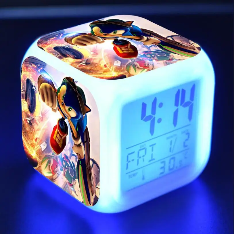 Sonic The Hedgehog Action Figures LED 7 Colors Change Touch Light Alarm Desk Watch Boys Toys #3778
Sonic The Hedgehog Action Figures LED 7 Colors Change Touch Light Alarm Desk Watch Boys Toys #3778