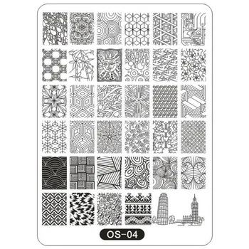 5 Styles XL Big Stamping Template (10*14cm) Geometric Bamboo Tower Image Stamp Print Template Plates For Stamping Polish OS(1-5)
5 Styles XL Big Stamping Template (10*14cm) Geometric Bamboo Tower Image Stamp Print Template Plates For Stamping Polish OS(1-5)