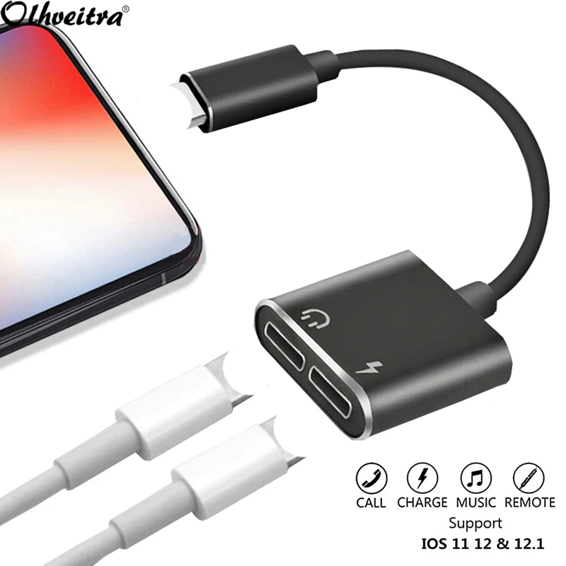 Olhveitra Dual Charging Headphone Adapter Cable For iPhone 7 8 Plus X XR XS Max Audifonos Jack Adaptor Aux Splitter Audio Charge
Olhveitra Dual Charging Headphone Adapter Cable For iPhone 7 8 Plus X XR XS Max Audifonos Jack Adaptor Aux Splitter Audio Charge