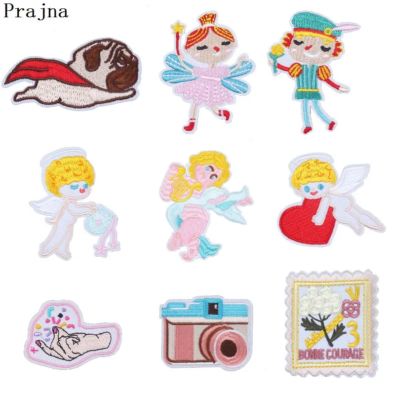 Prajna Sewing Accessories Dogs Patch Cheap Embroidered Patches Cute Angel Patches Iron On Stickers Cartoon Camera Appliques 2018
Prajna Sewing Accessories Dogs Patch Cheap Embroidered Patches Cute Angel Patches Iron On Stickers Cartoon Camera Appliques 2018