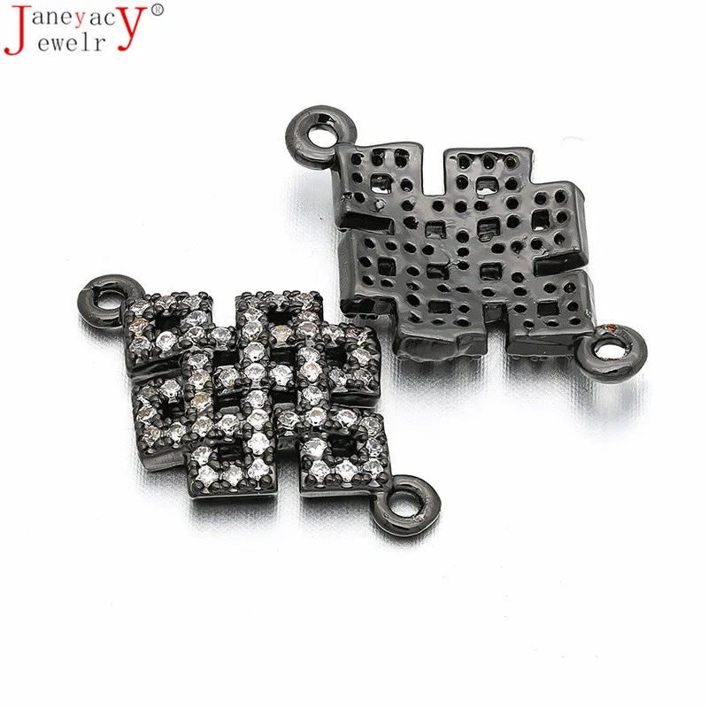Brass Cubic Zirconia CZ Accessories Connector Chinese Knot DIY Bracelet Anklet Accessories Jewelry Making L22*W13mm Accesorios
Brass Cubic Zirconia CZ Accessories Connector Chinese Knot DIY Bracelet Anklet Accessories Jewelry Making L22*W13mm Accesorios