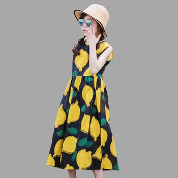 Girl's dress children's beach dresses summer teen sleeveless dress new big girl pure cotton dress fashion print Bohemian style
Girl's dress children's beach dresses summer teen sleeveless dress new big girl pure cotton dress fashion print Bohemian style