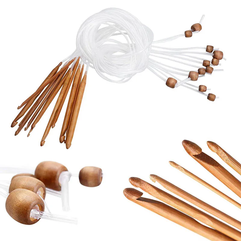 Hot NEW 12 Sizes Afghan Tunisian Bamboo Crochet Hooks Knitting Needle Set 3-10mm LXY9 JA04
Hot NEW 12 Sizes Afghan Tunisian Bamboo Crochet Hooks Knitting Needle Set 3-10mm LXY9 JA04